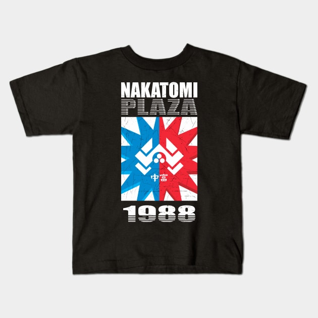 vintage nakatomi Kids T-Shirt by spoilerinc